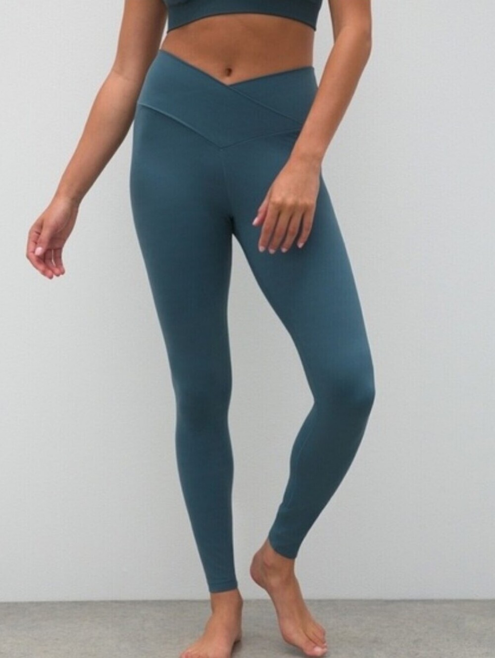 Soma WKND 24/7 High Rise Crossover 7/8 Leggings Orion Blue NWT Size Large